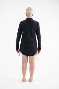 Zip Front Rashie Dress black