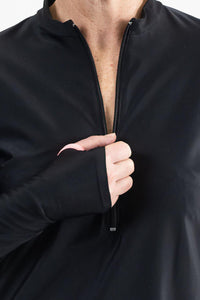 Zip Front Rashie Dress black