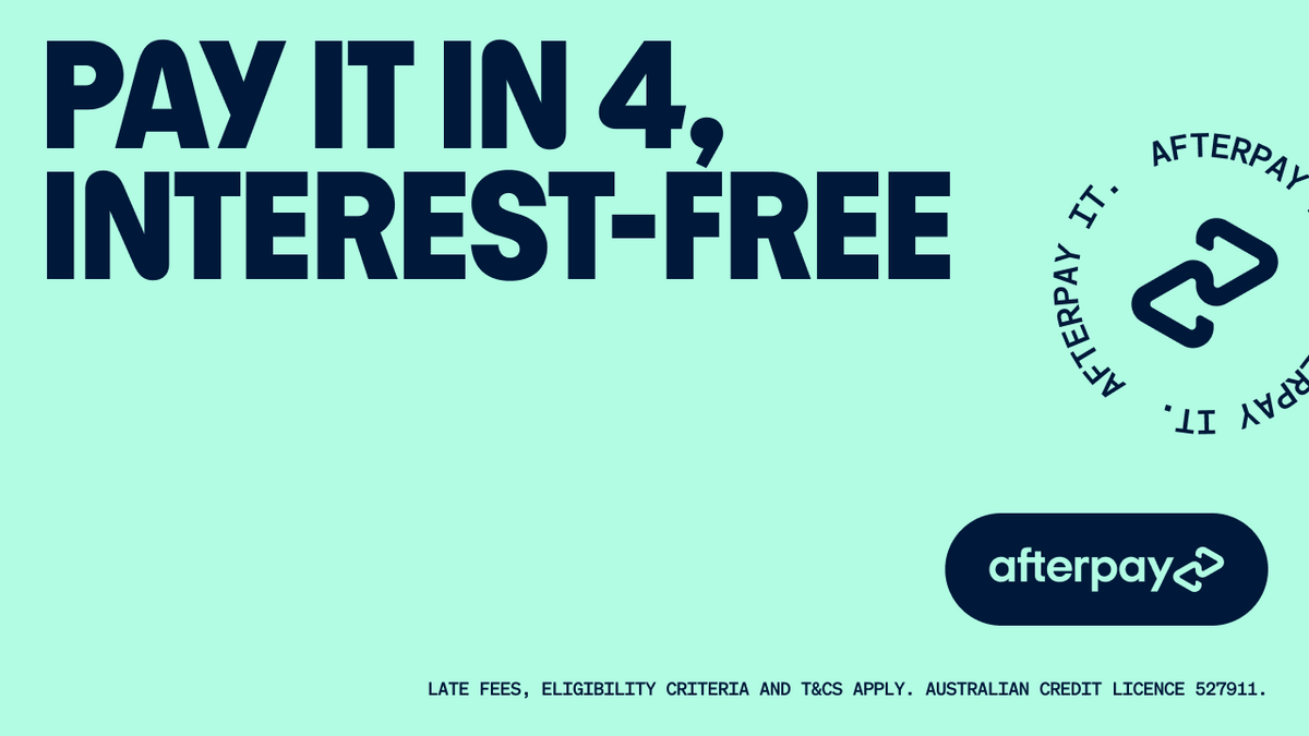 Shop now, pay it in 4 with Afterpay
