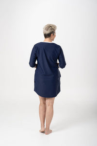 A-Line Rashie Dress nautical navy