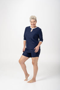 A-Line Rashie Dress nautical navy