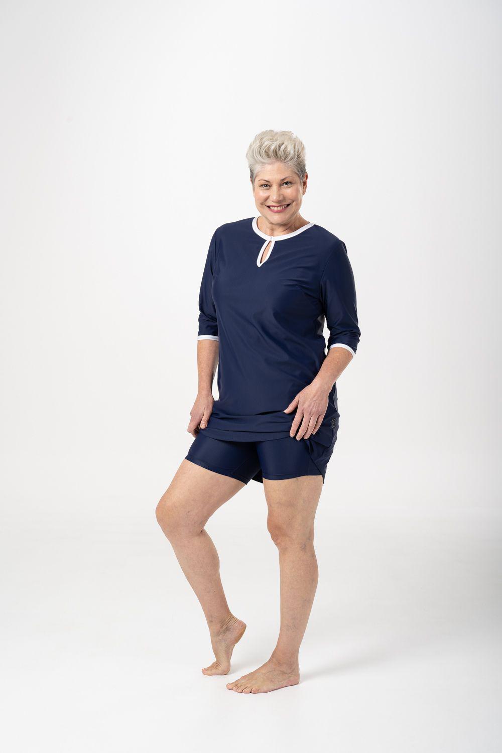 A-Line Rashie Dress nautical navy