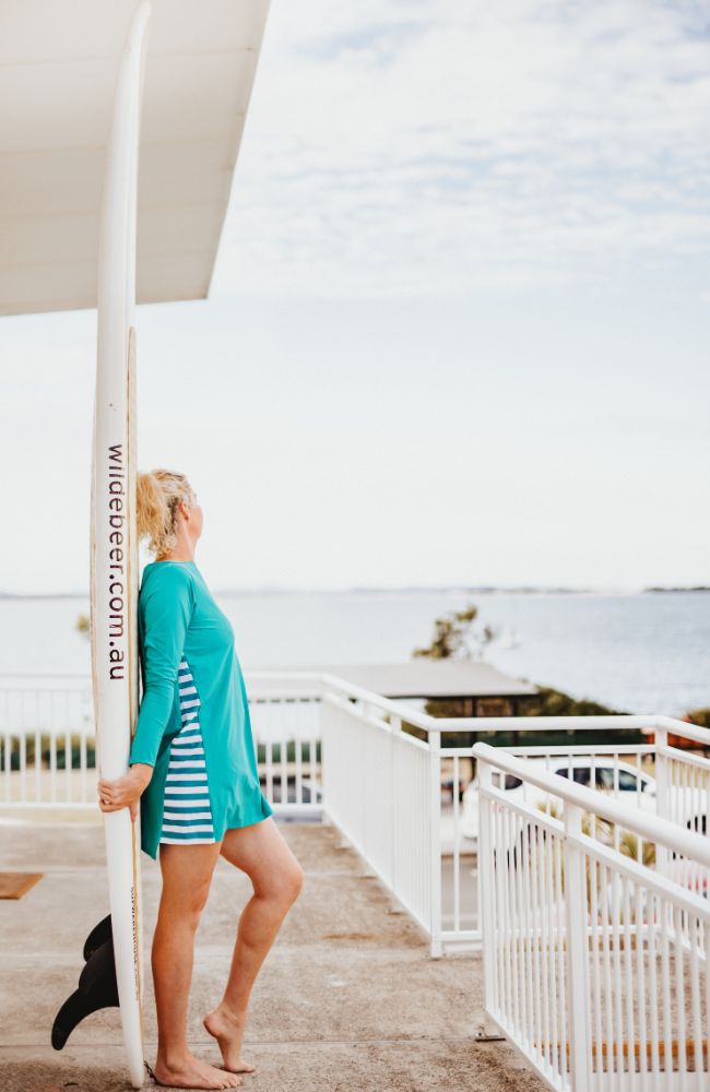 Cover Up Rashie Dress teal