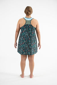 Racer Back Rashie Dress flowering gum print
