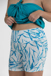 Swim Shorts blue gum print